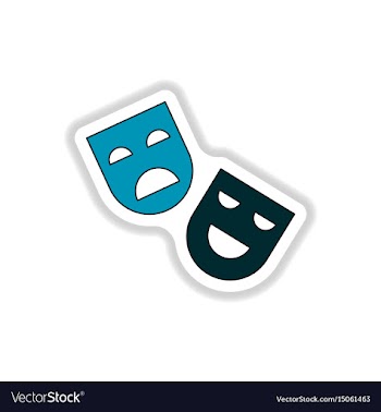 In paper sticker style comedy vector image