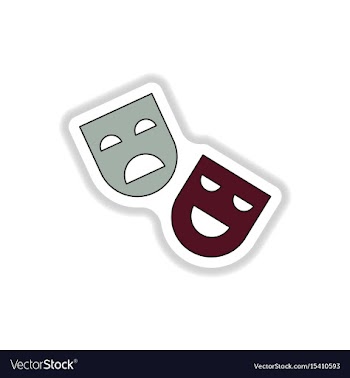 In paper sticker style comedy vector image