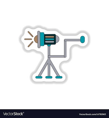 In paper sticker style curtain vector image