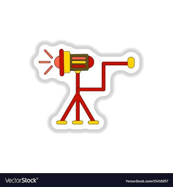 In paper sticker style curtain vector image