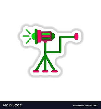 In paper sticker style curtain vector image