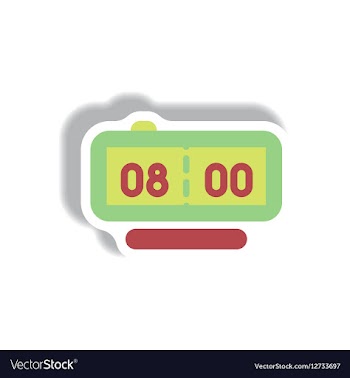 In paper sticker style digital vector image