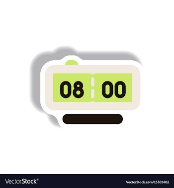 In paper sticker style digital vector image