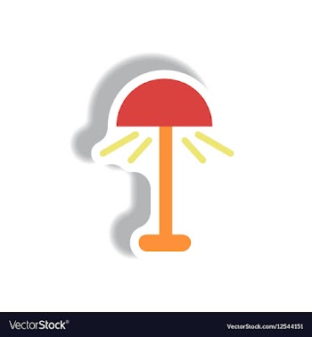 In paper sticker style floor vector image