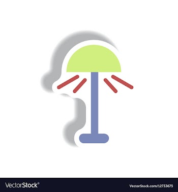 In paper sticker style floor vector image