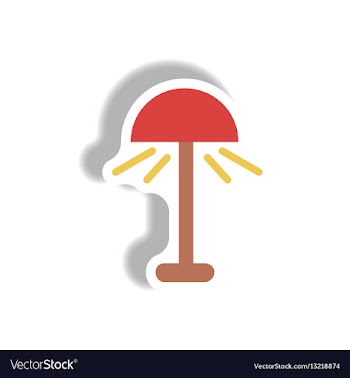 In paper sticker style floor vector image
