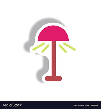 In paper sticker style floor vector image