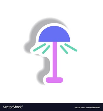 In paper sticker style floor vector image