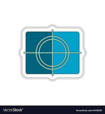 In paper sticker style frame vector image