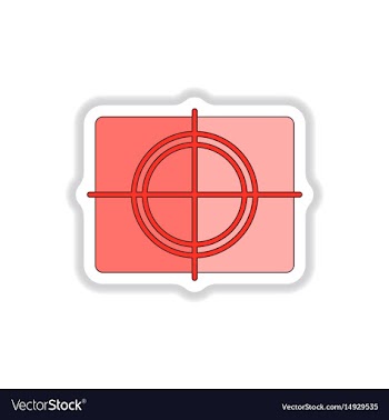 In paper sticker style frame vector image