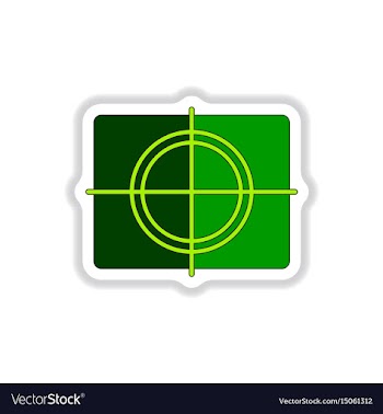 In paper sticker style frame vector image