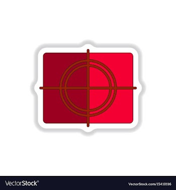 In paper sticker style frame vector image