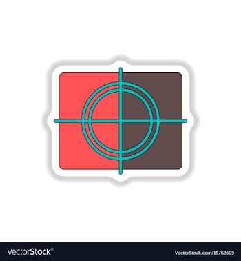 In paper sticker style frame vector image