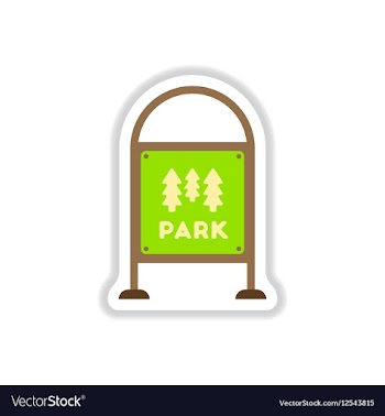 In paper sticker style Garden vector image
