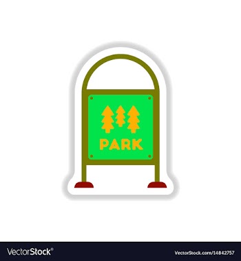 In paper sticker style garden vector image