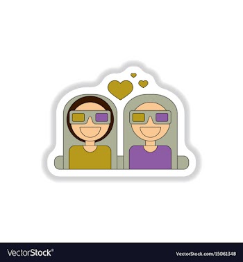 In paper sticker style girls vector image
