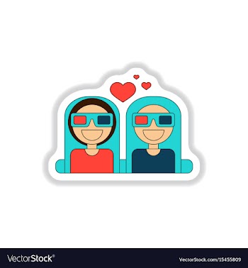 In paper sticker style girls vector image