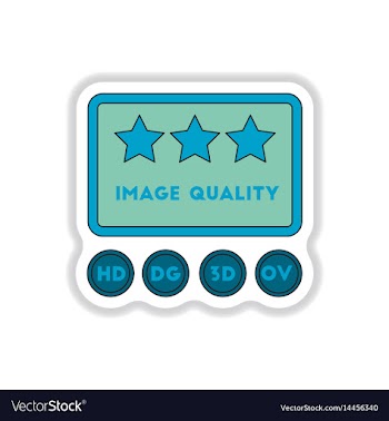 In paper sticker style high vector image