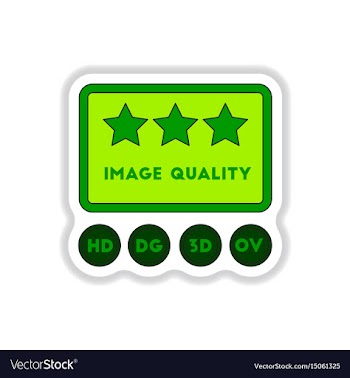 In paper sticker style high vector image