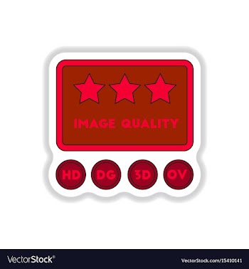 In paper sticker style high vector image