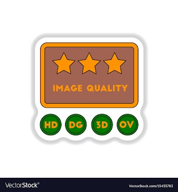 In paper sticker style high vector image