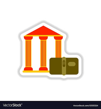 In paper sticker style history vector image