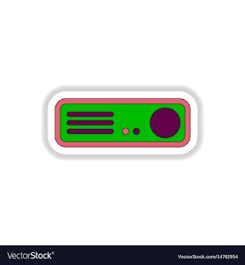 In paper sticker style home vector image