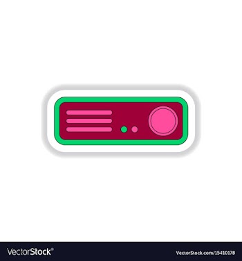 In paper sticker style home vector image