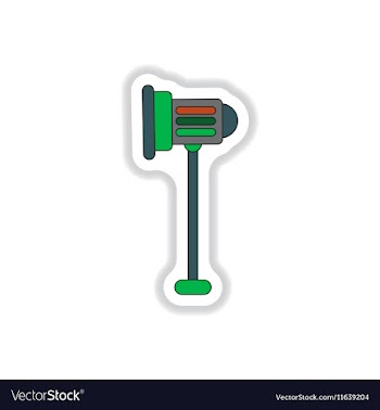 In paper sticker style Light vector image