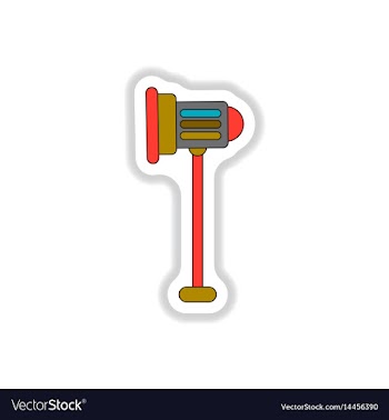 In paper sticker style light vector image