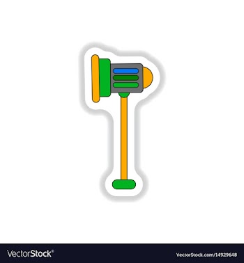 In paper sticker style light vector image