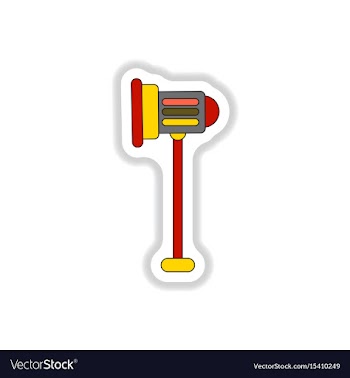 In paper sticker style light vector image
