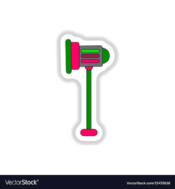 In paper sticker style light vector image