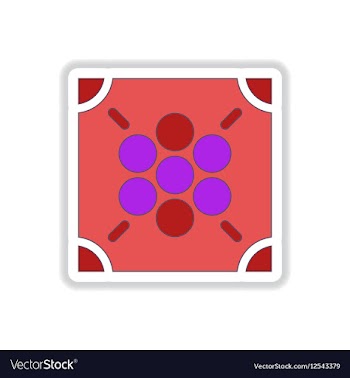 In paper sticker style Ludo vector image