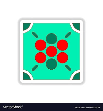 In paper sticker style ludo vector image
