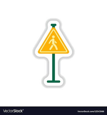 In paper sticker style Man vector image
