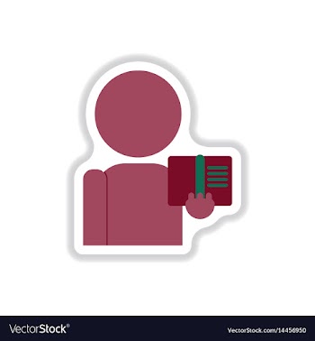 In paper sticker style man vector image
