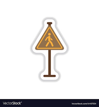 In paper sticker style man vector image