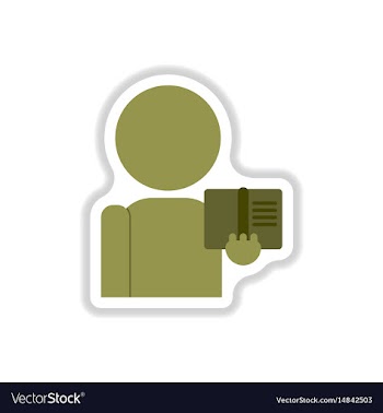 In paper sticker style man vector image