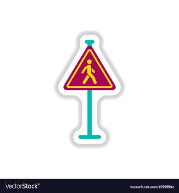 In paper sticker style man vector image