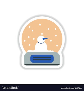In paper sticker style Merry vector image