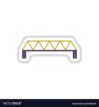 In paper sticker style metal vector image