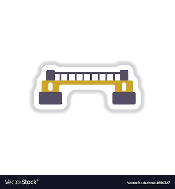 In paper sticker style metal vector image