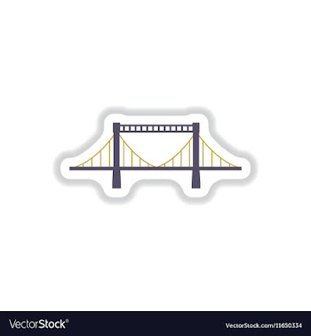 In paper sticker style metal vector image