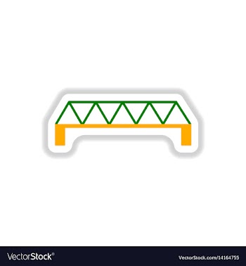 In paper sticker style metal vector image