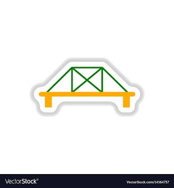 In paper sticker style metal vector image