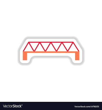 In paper sticker style metal vector image