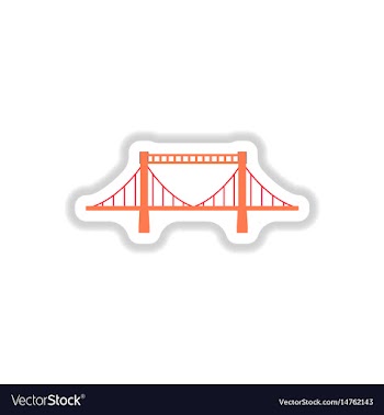 In paper sticker style metal vector image