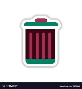 In paper sticker style metal vector image