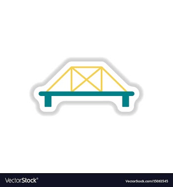 In paper sticker style metal vector image